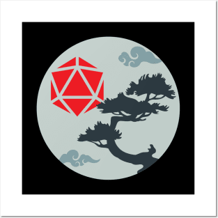 Bonsai D20 Dice Sun RPG Landscape Posters and Art